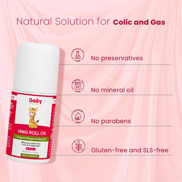 Hing Tummy Roll-On For Kids| Digestive Relief | Colic Care | 100% Natural & Ayurvedic