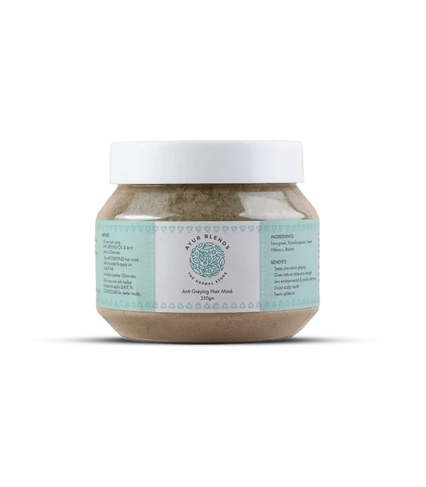 Bhringraj Anti-Graying Hair Bundle: Oil + Mask for Grey Hair & Scalp Care