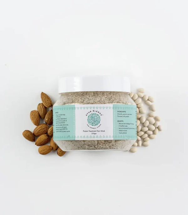 Ayurblends protein treatment hair mask for dry brittle chemically treated hair -- product detail