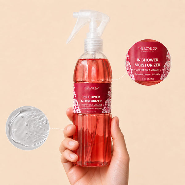 Cherry Blossom In-Shower Lotion — Moisturizer You Apply on Wet Skin in the Shower