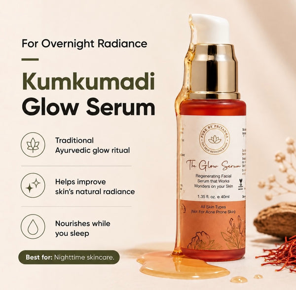 Ayurvedic Skin Care Bundle – Kumkumadi Serum & Ghee Face Cream
