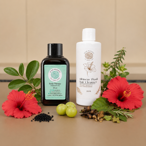 Complete Ayurvedic Hair Care Routine Bundle — Shampoo + Scalp Oil + Deep Treatment