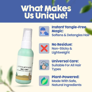 Hair Detangler Serum | Smooth, Shiny & Knot-Free Hair | Gentle Leave-In Formula