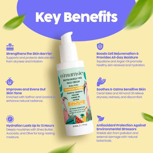 Nourishing Face Cream — Nutrishield Pro Deep Hydration & Barrier Repair for Babies & Kids