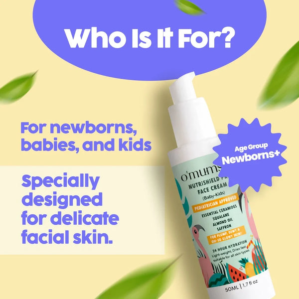 Nourishing Face Cream — Nutrishield Pro Deep Hydration & Barrier Repair for Babies & Kids