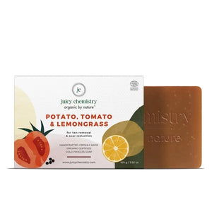 The Little Indulgence Box | Diwali Gift Set with Potato Tomato Lemongrass Soap, Blood Orange Lip Scrub & Lip Balm