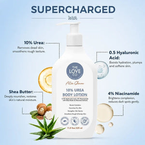 10% Urea Body Lotion — Ceramide & Niacinamide Moisturizer for Dry, Rough & Bumpy Skin